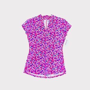 Ella Belle Top Athletic Golf Tennis Pink Purple M New